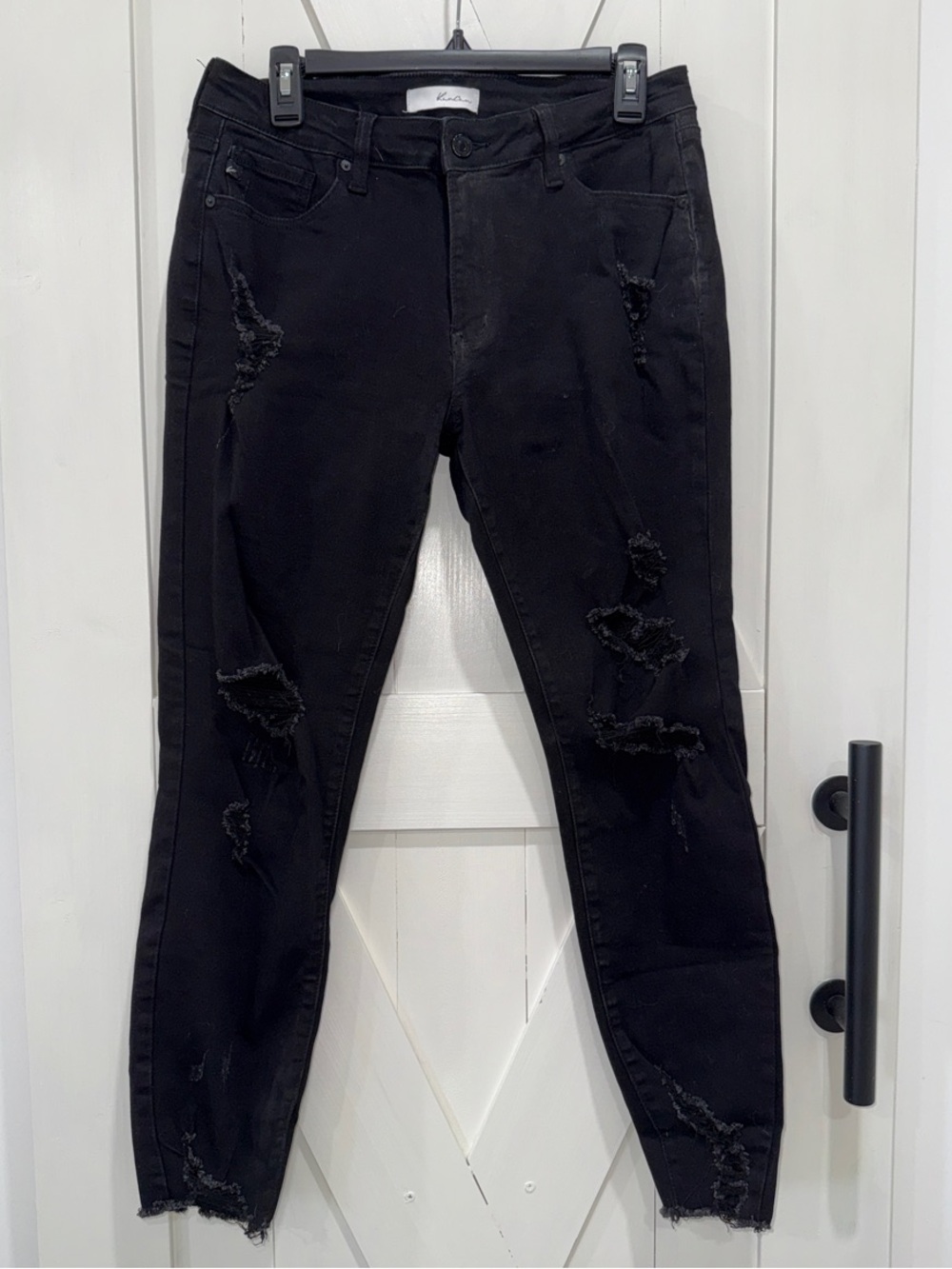 KanCan Black Distressed Skinny Jeans